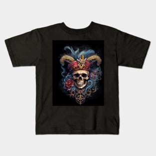 Baroque Pirate Skull: A Vintage Treasure Kids T-Shirt